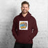 Holla At Ya Boy Son Unisex Hoodie in maroon mit Frontdruck und Kängurutasche