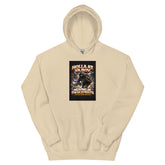 Sand pullover hoodie with center front graphic print